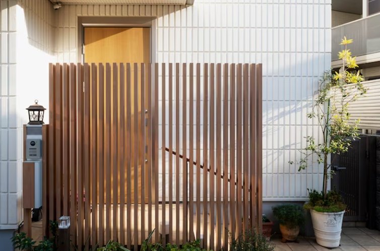 Outdoor wood grain aluminum