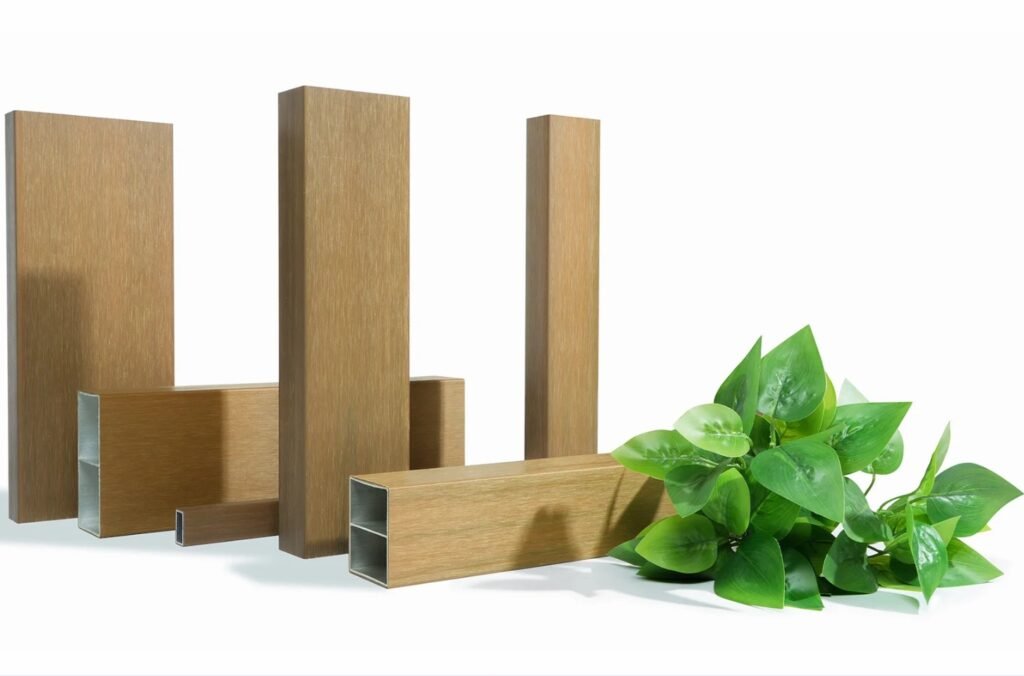 The ALumverde tubes carry remarkably true-to-life wood textures