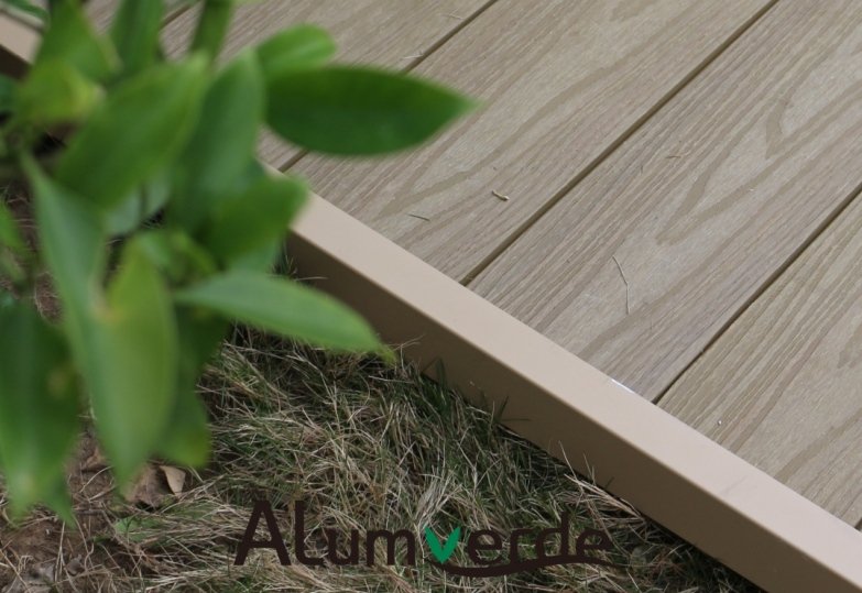 Eco-conscious, low-maintenance aluminum with a realistic, lifelike timber texture