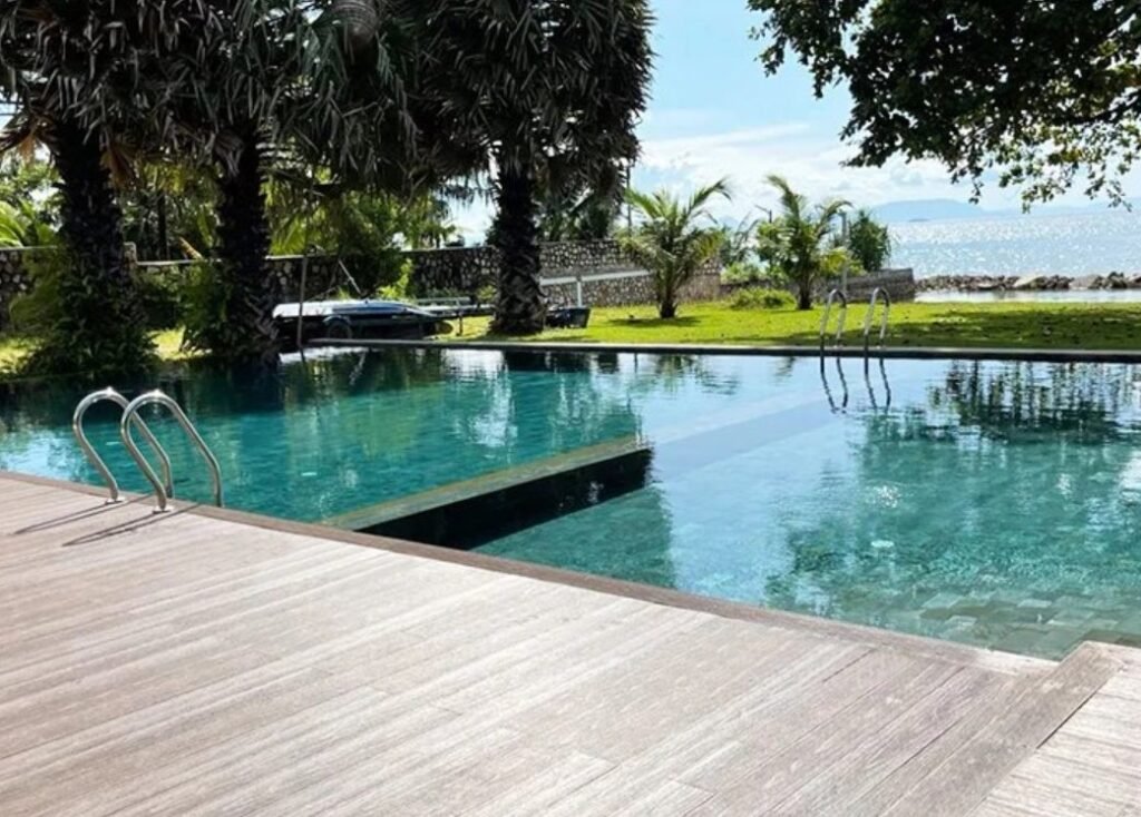 LuxeFlow Decking includes built-in paths for water flow