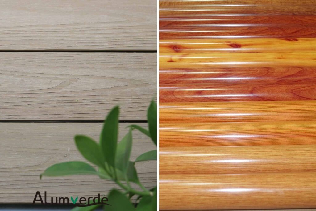 Which Aluminum Finish of Wood Texture & Powder Coating Actually Feels Like Real Timber