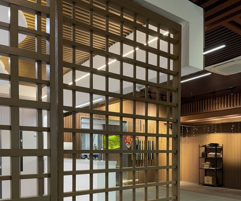 ALumverde Tubes for Feature Ceiling Displays and Overhead Frameworks