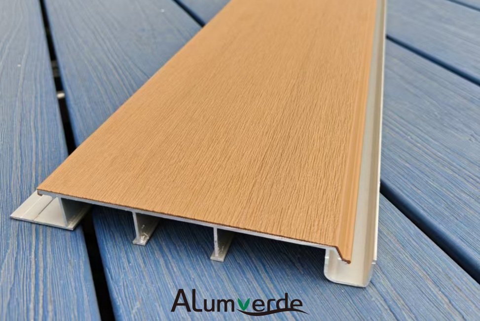 Surlyn-coated aluminum cladding provides fireproof, sag-free soffit structures
