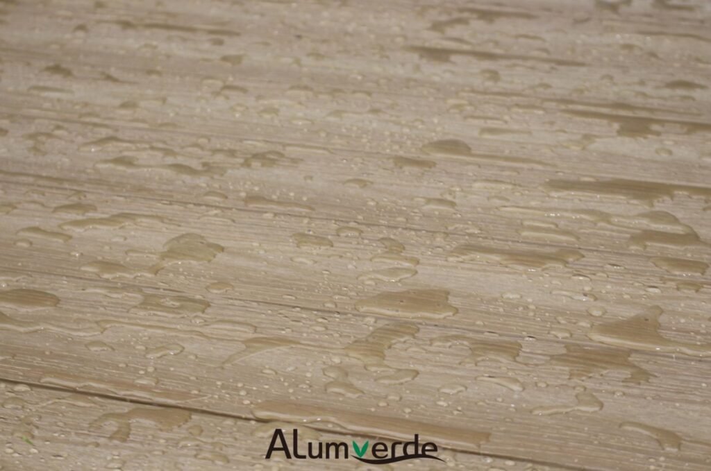 LuxeFlow Decking warms spaces with teak and antique tones