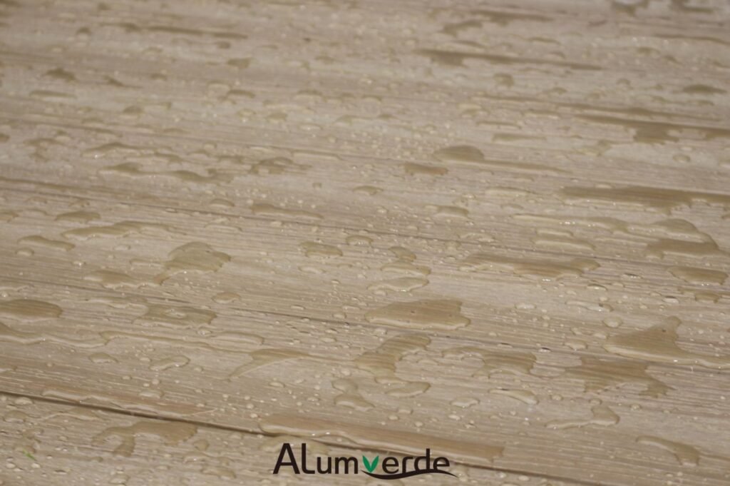 LuxeFlow decking drains snowmelt safely on ski lodge balconies